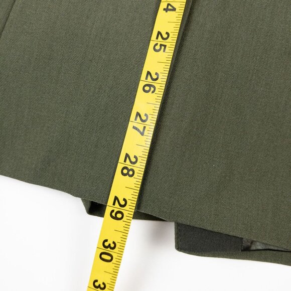 Good American Blazer Jacket Women's 3 Two-Tone Sage Green Side Slit Belted - Picture 14 of 16